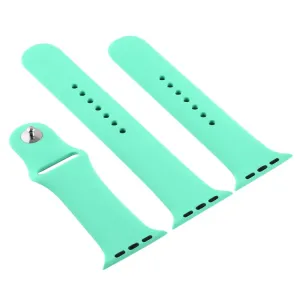 BUTTERFLY Silikónový remienok Apple Watch 9 / 8 / 7 (41mm) / 6 / SE / 5 / 4 (40mm) / 3 / 2 / 1 (38mm) svetlozelený