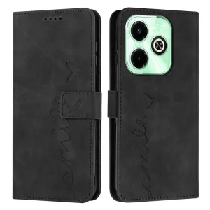 ART SMILE Peňaženkový obal s remienkom pre Infinix Hot 40i čierny