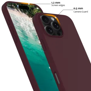 RUBBER MAGSAFE Silikónový kryt pre Apple iPhone 16 Pro bordový