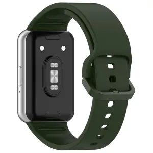 SILICONE Vymeniteľný remienok pre Samsung Galaxy Fit3 tmavozelený