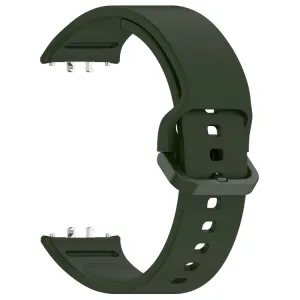 SILICONE Vymeniteľný remienok pre Samsung Galaxy Fit3 tmavozelený