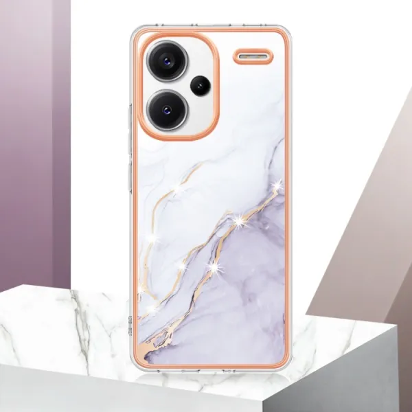 IMD MARBLE Ochranný kryt Xiaomi Redmi Note 13 Pro+ 5G WHITE