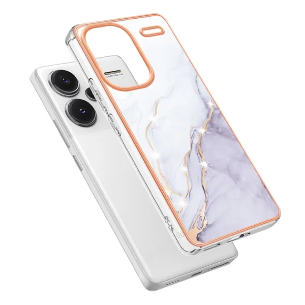 IMD MARBLE Ochranný kryt Xiaomi Redmi Note 13 Pro+ 5G WHITE