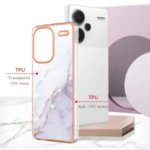 IMD MARBLE Ochranný kryt Xiaomi Redmi Note 13 Pro+ 5G WHITE
