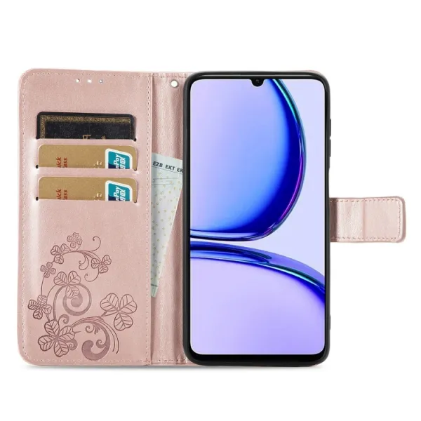 ART FLOWERS Peňaženkový obal pre Realme C53 svetloružový