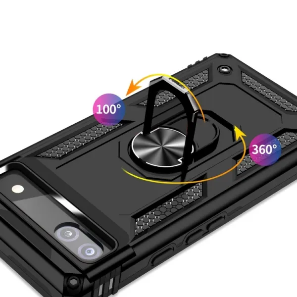 RING Obal s držiakom pre Google Pixel 6a čierny