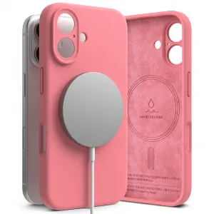 RINGKE SILICONE MAGSAFE Ochranný kryt Apple iPhone 16 PINK