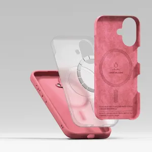 RINGKE SILICONE MAGSAFE Ochranný kryt Apple iPhone 16 PINK