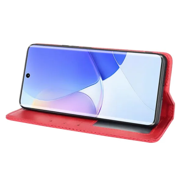 BUSINESS Peňaženkový kryt pre Huawei Nova 9 červený