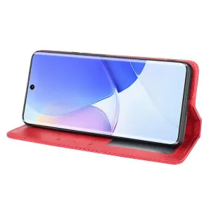 BUSINESS Peňaženkový kryt pre Huawei Nova 9 červený