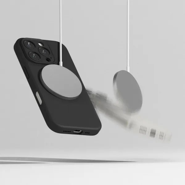 RINGKE SILICONE MAGSAFE Ochranný kryt Apple iPhone 16 Pro BLACK
