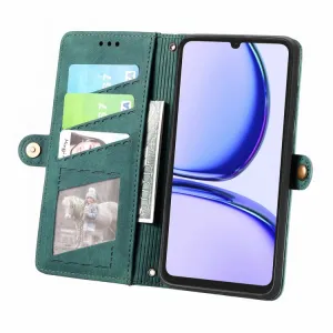 GEOM Peňaženkové puzdro pre Realme Note 50 zelené