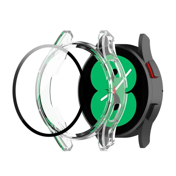 PC FULL COVER Plastový kryt so sklom pre Samsung Galaxy Watch FE priehľadný