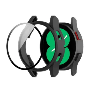 PC FULL COVER Plastový kryt so sklom pre Samsung Galaxy Watch FE čierny