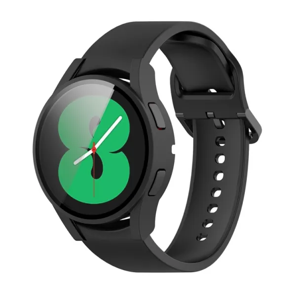 PC FULL COVER Plastový kryt so sklom pre Samsung Galaxy Watch FE čierny