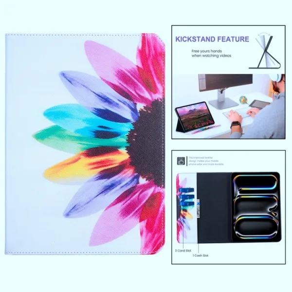 ART Zaklápacie puzdro pre Lenovo Tab P11 Pro Gen 2 SUNFLOWER