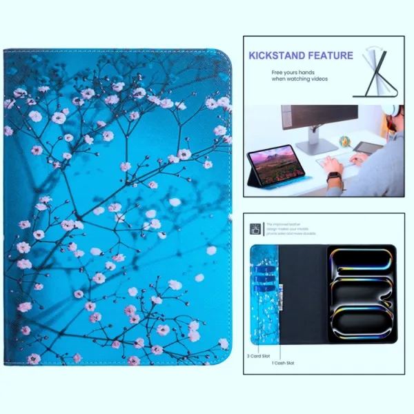 ART Zaklápacie puzdro pre Lenovo Tab P11 Pro Gen 2 APRICOT BLOSSOM