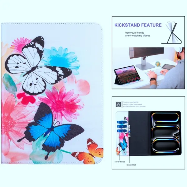ART Zaklápacie puzdro pre Lenovo Tab P11 Pro Gen 2 BUTTERFLIES