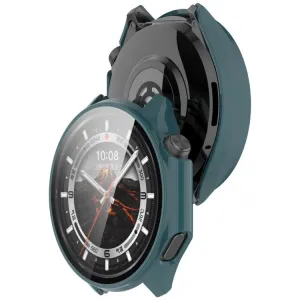 PC FULL COVER Plastový kryt so sklom pre OnePlus Watch 3 zelený