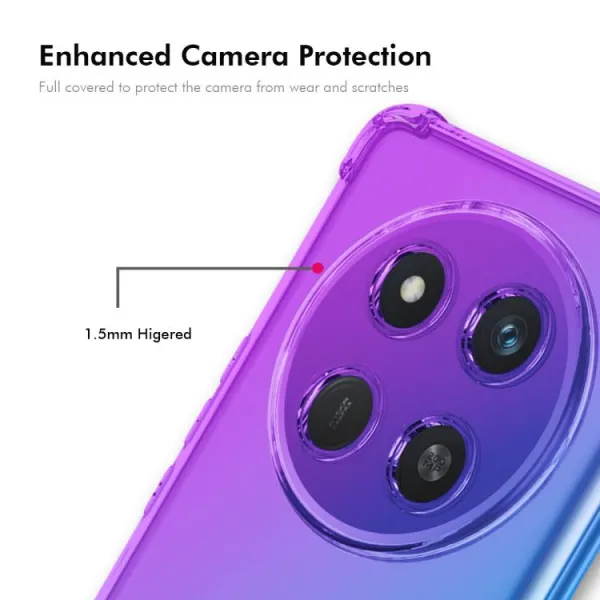 ENKAY GRADIENT Ochranný kryt pre Honor Magic7 Lite 5G PURPLE GOLD