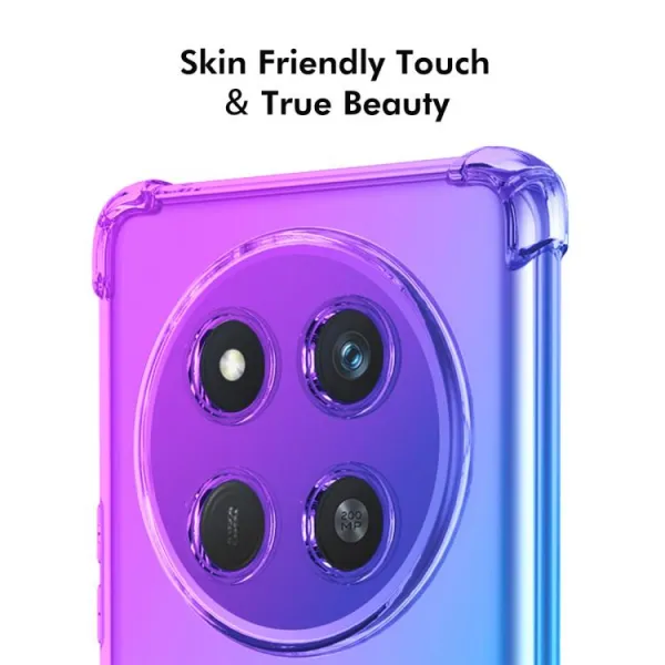 ENKAY GRADIENT Ochranný kryt pre Honor Magic7 Lite 5G PURPLE GOLD