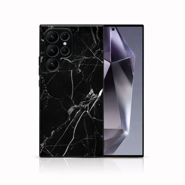 MY ART Ochranný kryt pre Samsung Galaxy S24 Ultra 5G BLACK MARBLE (142)