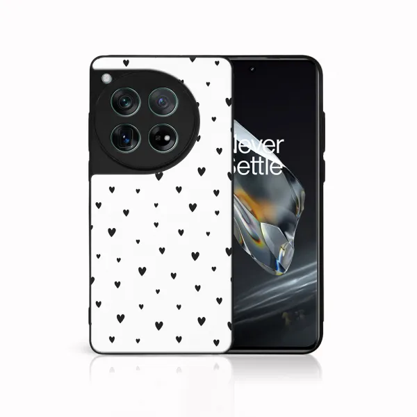 MY ART Ochranný kryt pre OnePlus 12 BLACK HEARTS (167)