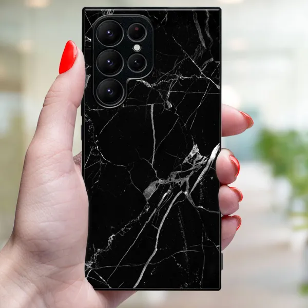 MY ART Ochranný kryt pre Samsung Galaxy S24 Ultra 5G BLACK MARBLE (142)