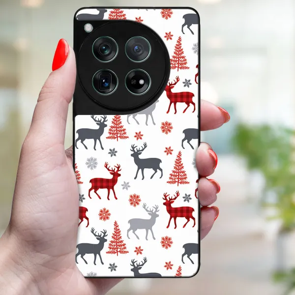 MY ART Kryt s vianočným dizajnom OnePlus 12 DEER (068)