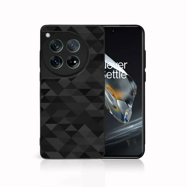 MY ART Ochranný kryt pre OnePlus 12 BLACK TRIANGLES (232)