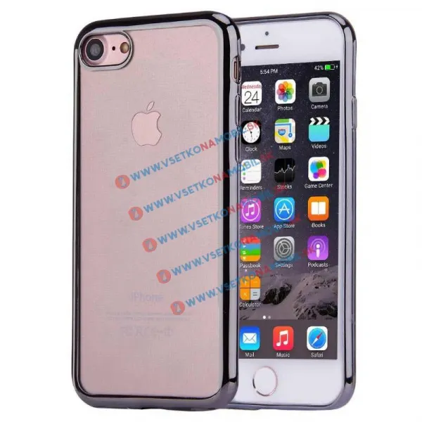 Ochranný kryt pre Apple iPhone 7 / iPhone 8 METALLIC čierny