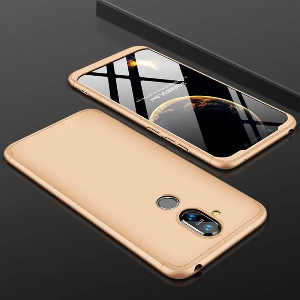 360° ochranný kryt Nokia 8.1 zlatý
