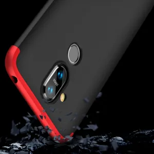 360° ochranný kryt Nokia 8.1 čierny (červený)