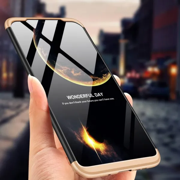 360° ochranný kryt Nokia 8.1 čierny (zlatý)