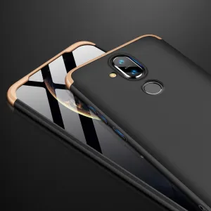 360° ochranný kryt Nokia 8.1 čierny (zlatý)