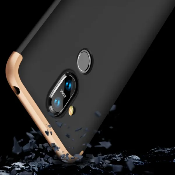 360° ochranný kryt Nokia 8.1 čierny (zlatý)