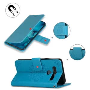 ART Peňaženkový kryt LG G8s ORNAMENT modrý