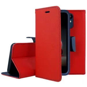 FANCY Peňaženkový obal LG K9 červený