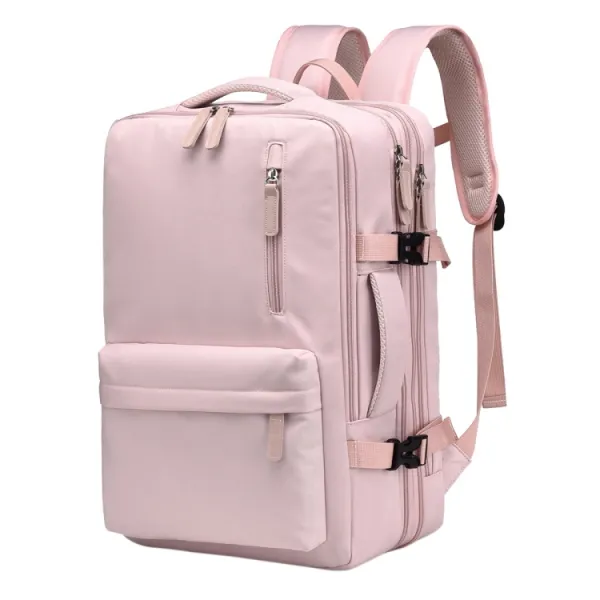 PROTEMIO PV24 Cestovný batoh s priehradkou na notebook ružový