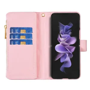 LATTICE PLUS Peňaženkové puzdro pre Samsung Galaxy Z Fold5 5G ružové