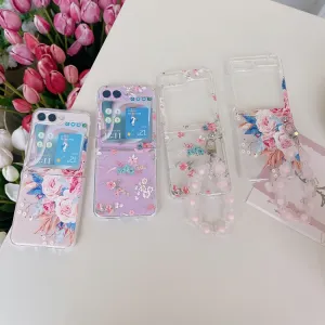 ART Plastový kryt pre Samsung Galaxy Z Flip5 5G BOUQUET