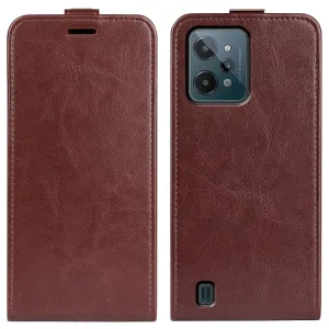 Vyklápacie puzdro Realme C31 hnedé