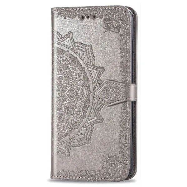 ART Peňaženkový kryt Motorola Moto G8 Power Lite ORNAMENT šedý