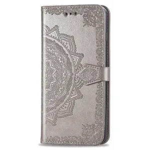 ART Peňaženkový kryt Motorola Moto G8 Power Lite ORNAMENT šedý