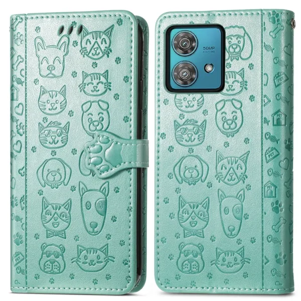 ART ANIMALS Peňaženkový obal pre Motorola Edge 40 Neo zelený