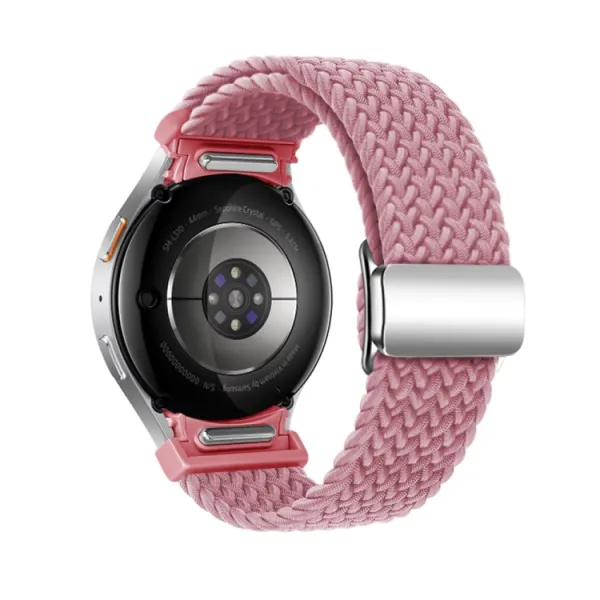 BRAIDED Nylonový remienok pre Samsung Galaxy Watch 7 (40 / 44 mm) PINK