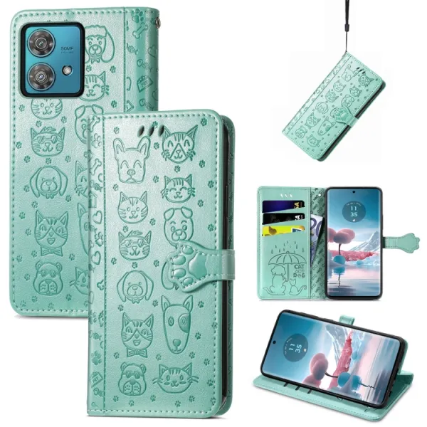 ART ANIMALS Peňaženkový obal pre Motorola Edge 40 Neo zelený