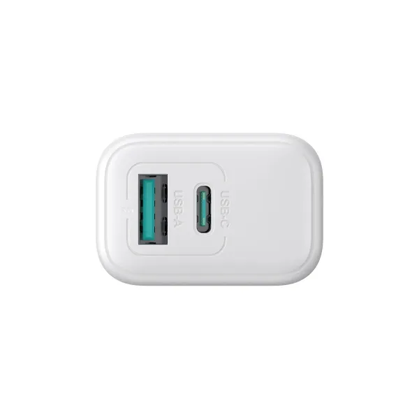 JOYROOM JR-TCF21 Sieťová nabíjačka USB-C / USB-A biela