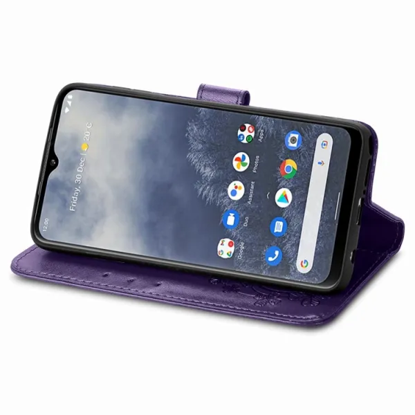 ART FLOWERS Peňaženkový kryt Nokia G60 fialový