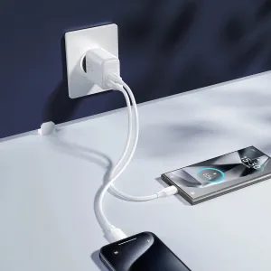 JOYROOM JR-TCF21 Sieťová nabíjačka USB-C / USB-A biela